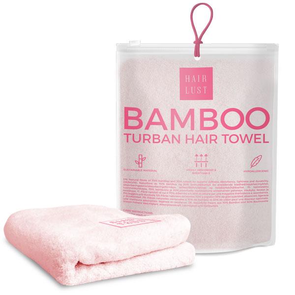 Hairlust, pleje til dit hår, bambus, hårpleje, shampoo, hår, håndklæde, pudebetræk