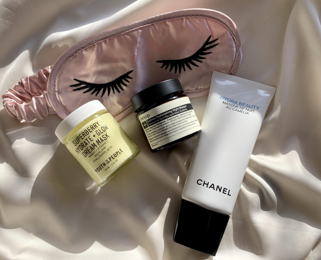 Natmasker, natcreme, Aesop, Chanel, Youth to the people